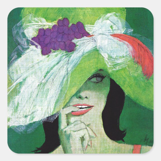 Der andere Weg Quadratischer Aufkleber (Vorderseite)