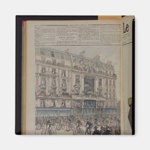 Der Anfang des Paris-Brest Radrennens Magnet