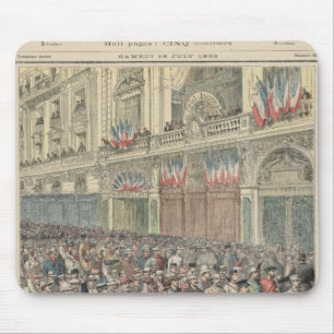 Der Anfang des Straßenrennens Mousepad