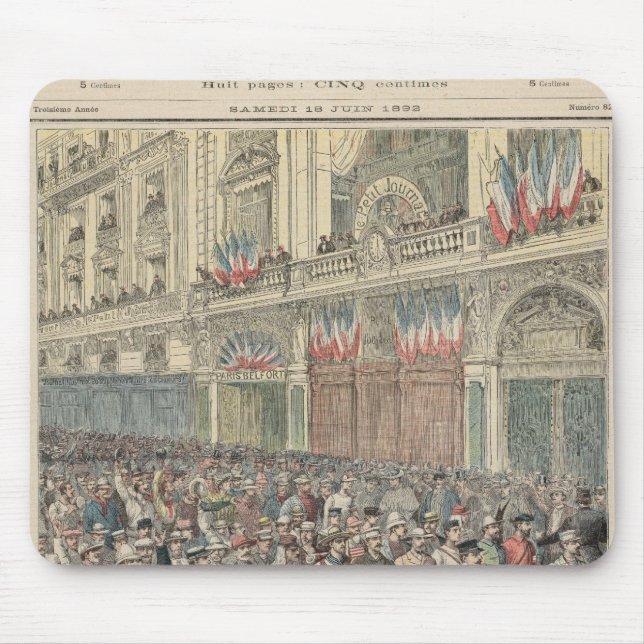 Der Anfang des Straßenrennens Mousepad (Vorne)