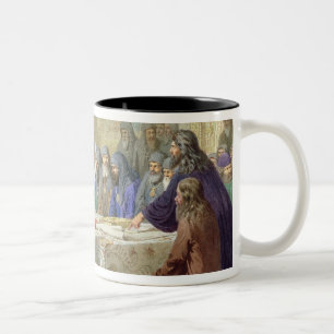 Der Anfang von Kirchen-Uneinigkeit in Russland Zweifarbige Tasse