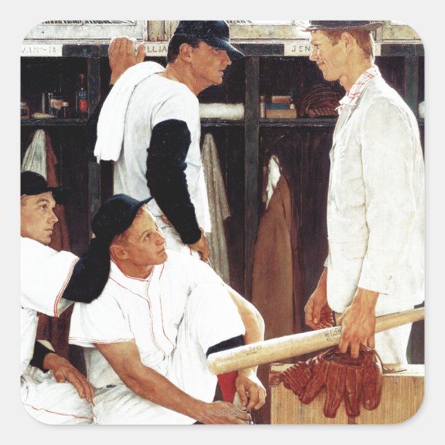 Der Anfänger Quadratischer Aufkleber (Vorderseite)