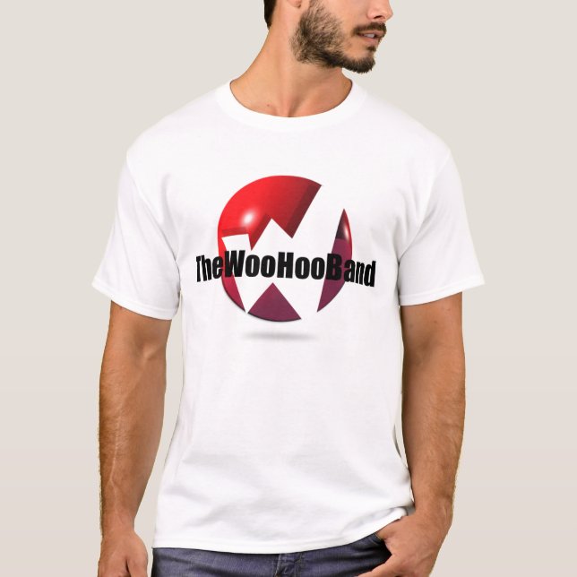 Der anflehen Hoo Band-Weiß T - Shirt (Vorderseite)