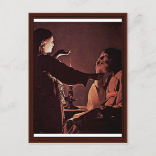 Der Angel Appears to St. Joseph in a Dream Postkarte