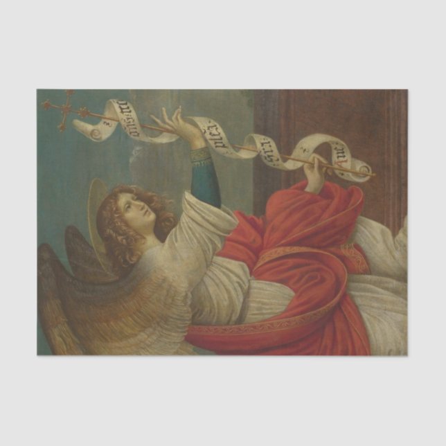 Der Angel der Ankündigung von Gaudenzio Ferrari Seidenpapier (Vorderseite)