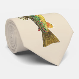 Der Anglerfisch der Braunen Forelle Krawatte