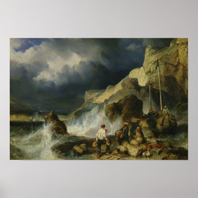 Der Angriff der Schmuggler, c.1837 Poster (Vorne)