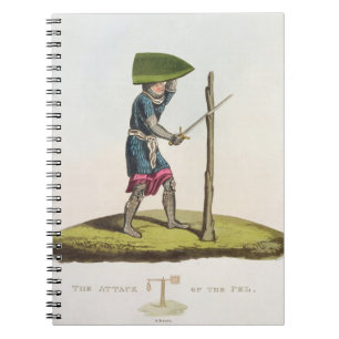 Der Angriff des PELs, 1300, graviert von W. Maddoc Notizblock