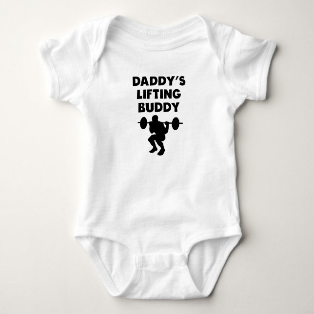 Der anhebende Freund des Vatis Baby Strampler (Vorderseite)