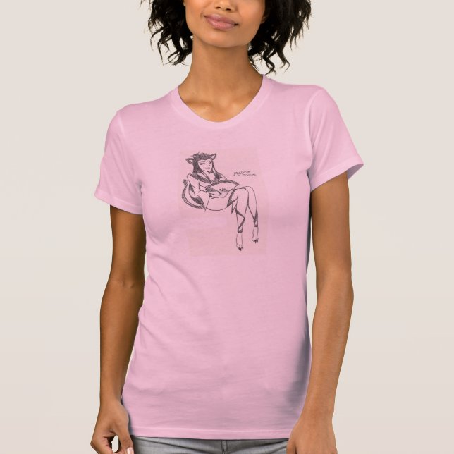 Der Anime-Charakter des Bernsteines T-Shirt (Vorderseite)