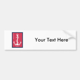 Der Anker des Seeschiffs - Schiffs-Boots-Seemann Autoaufkleber