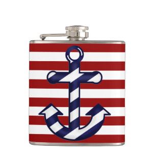Der Anker-Flasche des Seeschiffs Flachmann