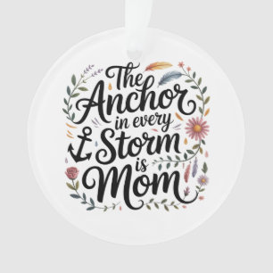 Der Anker in jedem Sturm ist Mama Ornament