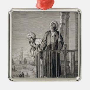 Der Anruf des Muezzins zum Gebet, 19. Jahrhundert Ornament Aus Metall