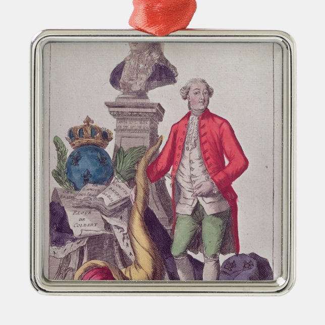 Der Anruf von Jacques Necker am 16. Juli 1789 Ornament Aus Metall (Vorne)