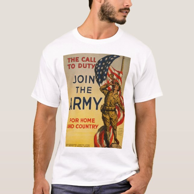 Der Anruf zur Aufgabe - verbinden Sie die Armee T-Shirt (Vorderseite)