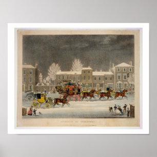 Der Ansatz zu Weihnachten, eingraviert von George  Poster