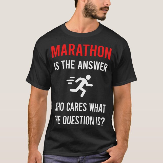 Der Answer Marathon T-Shirt (Vorderseite)