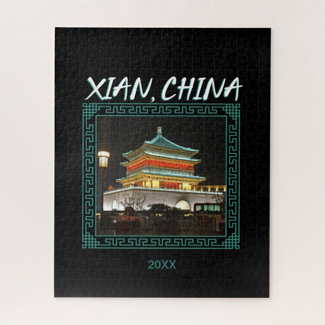 Der antike Xian-Glockenturm der China Puzzle (Vertikal)