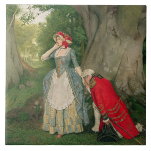 Der Antrag (w/c auf Papier) Fliese