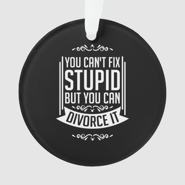 Der Anwalt kann sich scheiden lassen Ornament (Vorderseite)