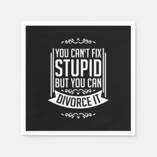 Der Anwalt kann sich scheiden lassen Serviette