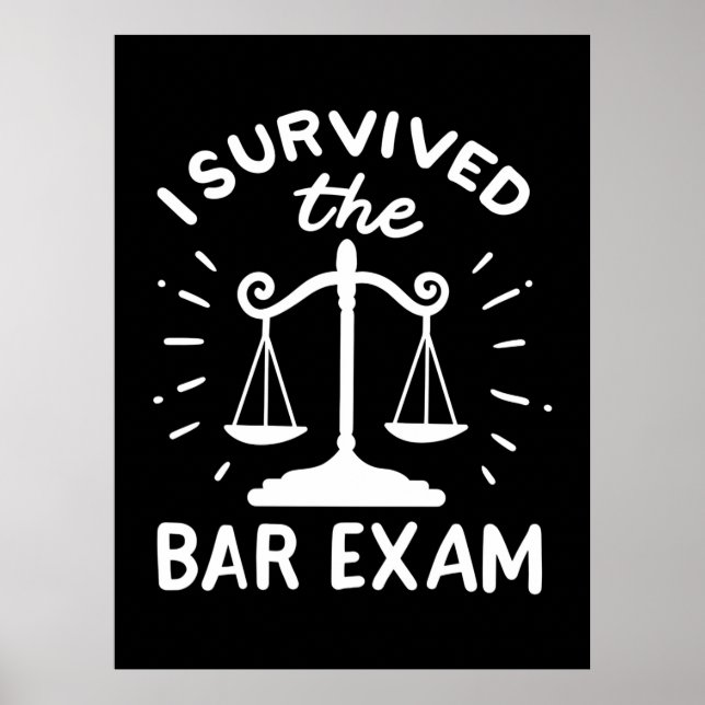 Der Anwalt überlebte die Bar-Prüfung Poster (Vorne)