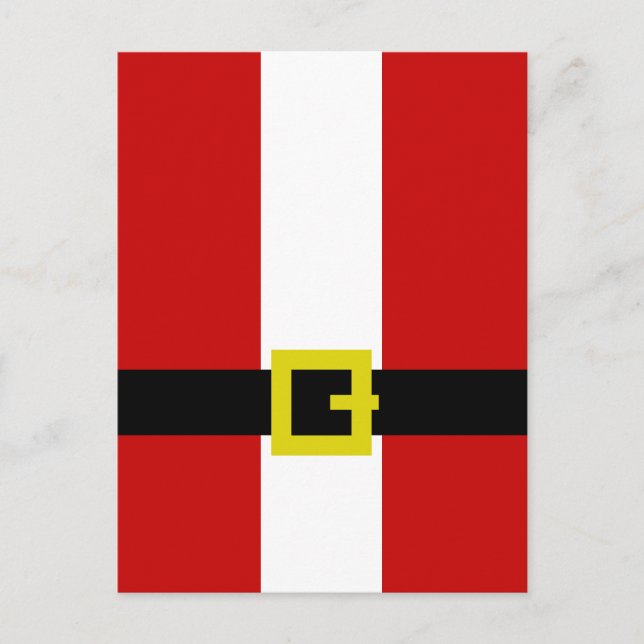 Der Anzug des Weihnachtsmanns Feiertagspostkarte (Vorderseite)