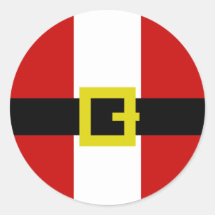 Der Anzug des Weihnachtsmanns Runder Aufkleber