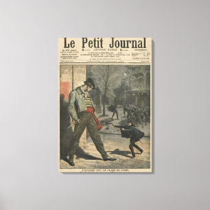 Der Apache ist eine Belästigung für Paris Leinwanddruck