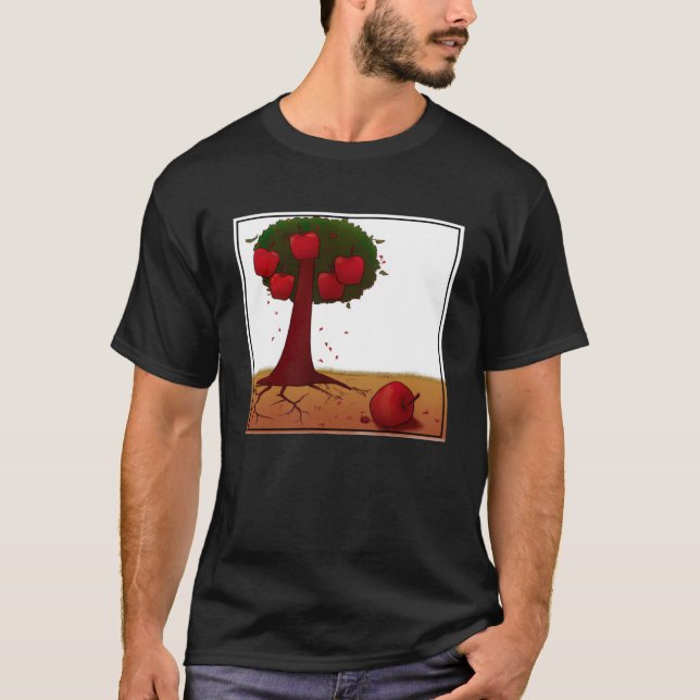 Der Apfel fällt nicht weit vom Baum ab T-Shirt (Vorderseite)