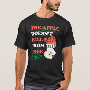 Der Apfel fällt nicht weit vom Baumapfel-Bild T-Shirt
