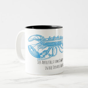 Der Apfel / German Mug Zweifarbige Tasse