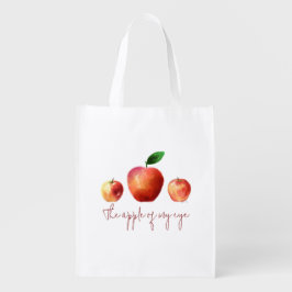 Der Apfel meiner wiederverwendbaren Lebensmittelta Wiederverwendbare Einkaufstasche