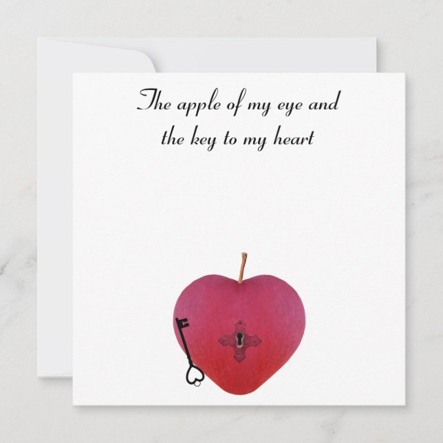 Der Apfel meines Auges und der Schlüssel zu meinem (Vorderseite)