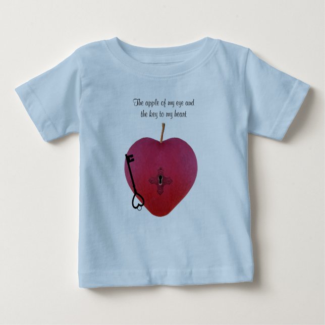 Der Apfel meines Auges und der Schlüssel zu meinem Baby T-shirt (Vorderseite)