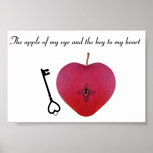 Der Apfel meines Auges und der Schlüssel zu meinem Poster (Vorne)