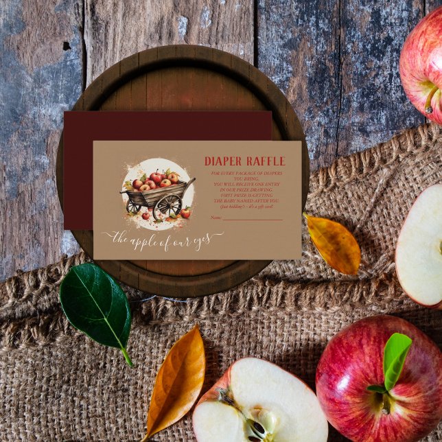 Der Apfel unserer Augenbabydusche Begleitkarte (Von Creator hochgeladen)