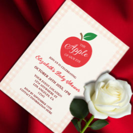 Der Apfel unserer Augenbabydusche Einladung