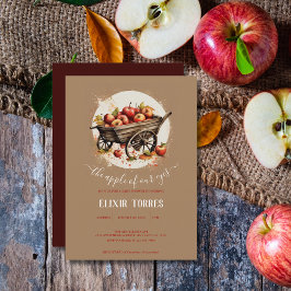 Der Apfel unserer Augenbabydusche Einladung