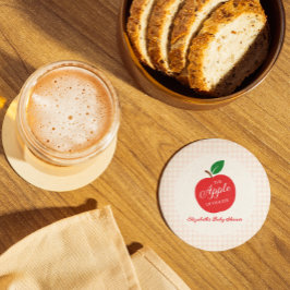 Der Apfel unserer Augenbabydusche Runder Pappuntersetzer