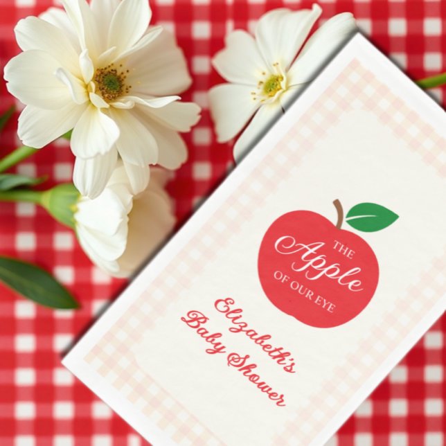 Der Apfel unserer Augenbabydusche Serviette (Von Creator hochgeladen)