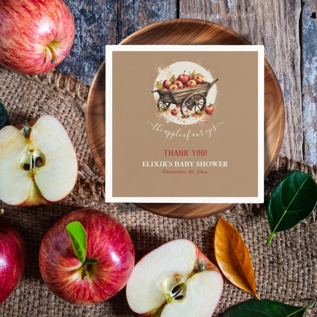 Der Apfel unserer Augenbabydusche Serviette (Von Creator hochgeladen)