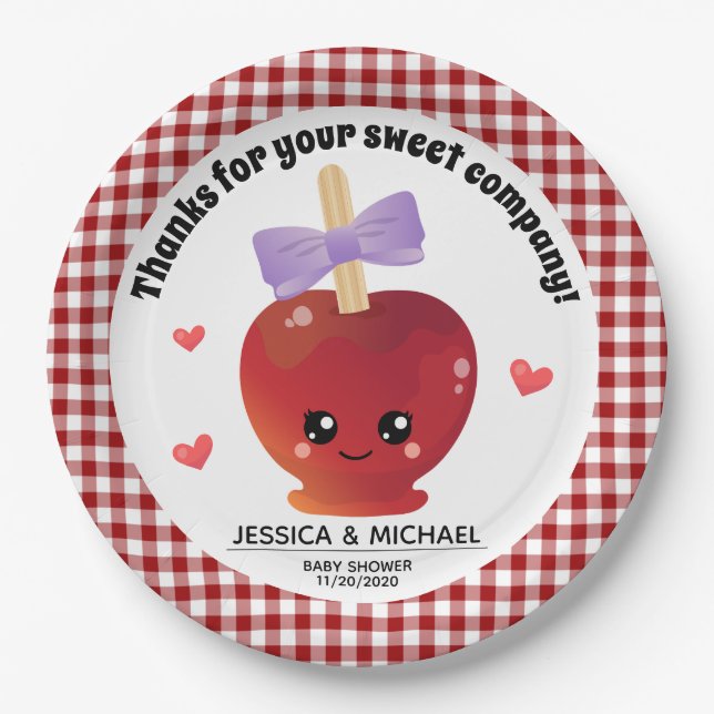 Der Apfel unserer Augenpapierplatte Pappteller (Vorderseite)