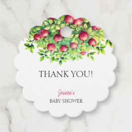 Der Apfel unserer Baby-Dusche aus dem Auge Ernteda Geschenkanhänger