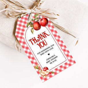 Der Apfel unserer Baby Dusche Liebesmarken Geschenkanhänger