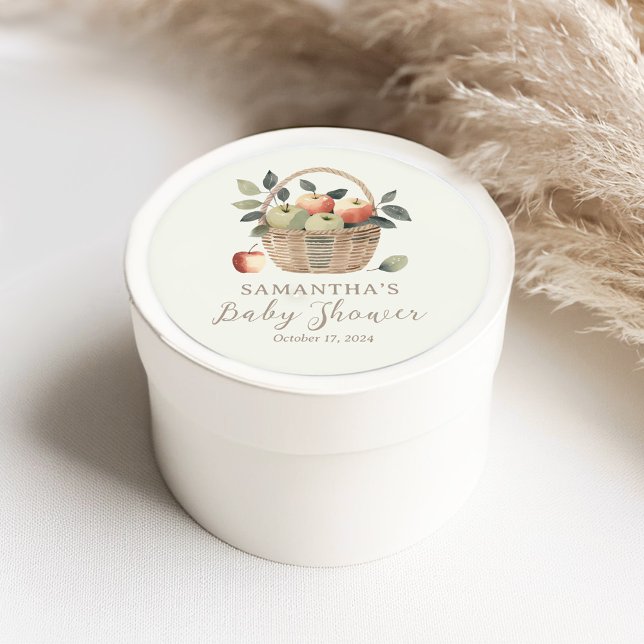Der Apfel unserer Babydusche ist für Aufkleber (Von Creator hochgeladen)