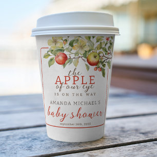 Der Apfel unserer Babydusche Pappbecher