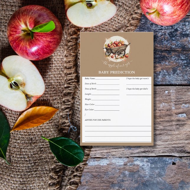 Der Apfel unserer Babydusche sagt ein Spiel voraus (Von Creator hochgeladen)