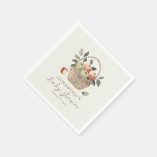 Der Apfel unserer Babydusche Serviette